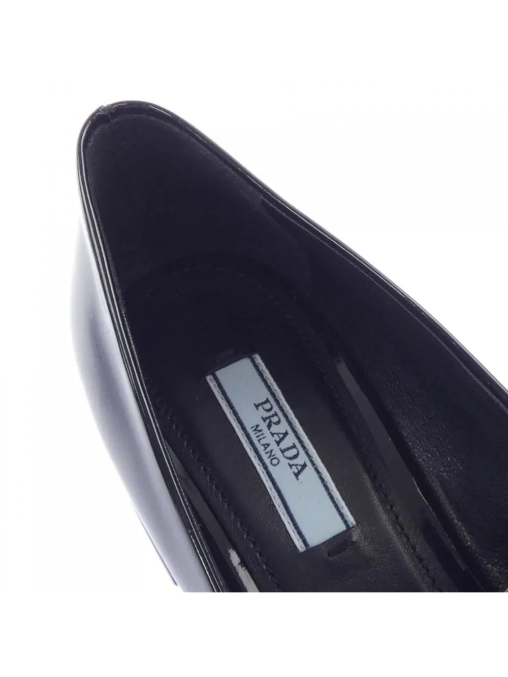 Prada Triangle Logo Chunky Heels Loafers Shoes